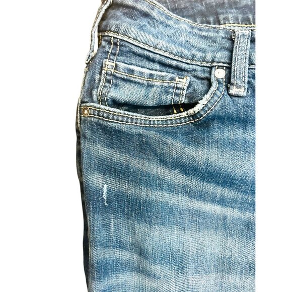 Silver Jeans Boyfriend Jeans Dark Wash Women’s W34 L29 (US 14/16) Light Fading - Picture 16 of 16